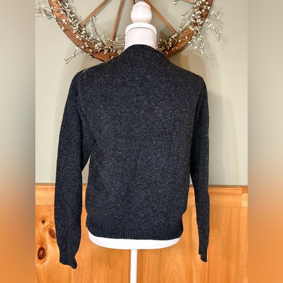 Vtg Geoffrey Beene 100% Lambswool Grandpa Sweater Sz M Preppy - Picture 9 of 11